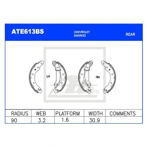 Brake Shoes ATE613BS