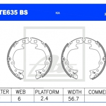 Brake Shoes ATE635BS