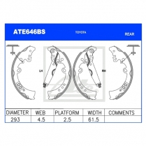 Brake Shoes ATE646BS