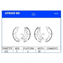 Brake Shoes ATE659BS