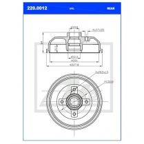 Brake Drum MBD2330