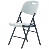 Chair Folding Poly White
