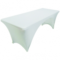 Table Cloth White Rect 183cm