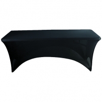 Table Cloth Black Rect 183cm