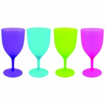 Glass Wine Polyprop Set of 4