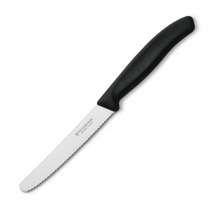 Knife Steak Black Round 11cm
