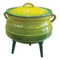 Potjie No 3 3 Leg Green Enamel