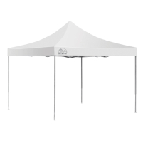 Gazebo 3x3 Steel White