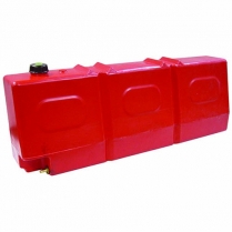 Tank Fuel 50L Slanted Top Red