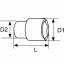 AMPRO 6pt 1/2" Deep Socket Bolt-Fit