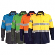 Jonsson Polycotton Reflective Long Sleeve Work Shirts