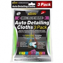 Shield Auto Detailing Cloths 3 Pack