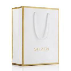 Gift Bag - Paper Gloss Laminated with White & Gold