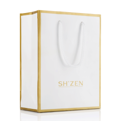 Gift Bag - Paper Gloss Laminated with White & Gold