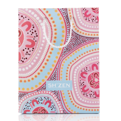 Gift Bag - Paper  Gift Bag Pink & Blue Geometric