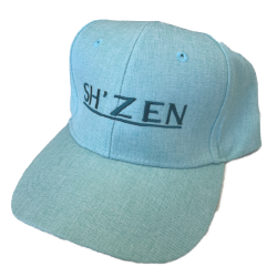 Embroidered Linen Peak Cap - Mint Green