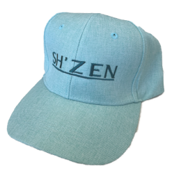 Embroidered Linen Peak Cap - Mint Green