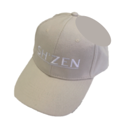 Embroidered Linen Peak Cap - Lecoste light Stone
