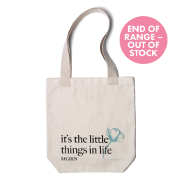 Bag - Ladies CreamTote "it's the little things in life"