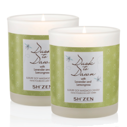 Feb 2026 - 2 x Dusk to Dawn Luxury Soy Massage Candle