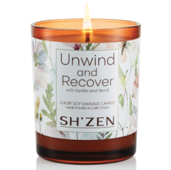 Unwind & Recover  Luxury Soy Massage Candle in Box