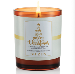 We wish you a Merry Christmas Luxury Soy Massage Candle