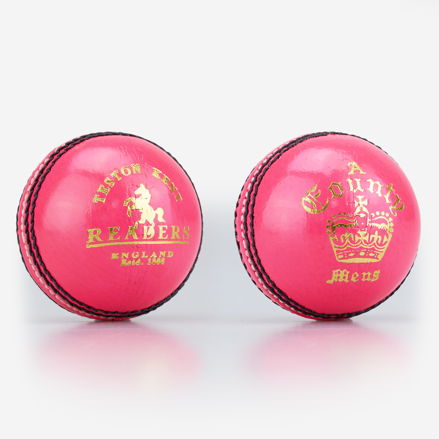 Readers County Crown Pink Cricket Ball