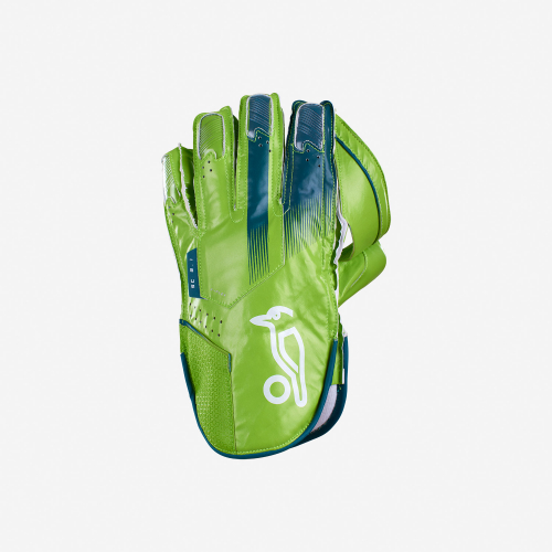 Guanti Kookaburra LC 4.0 Wicket Keeping - Taglia Adulto, Verde/Giallo/Bianco, Protezione Leggera