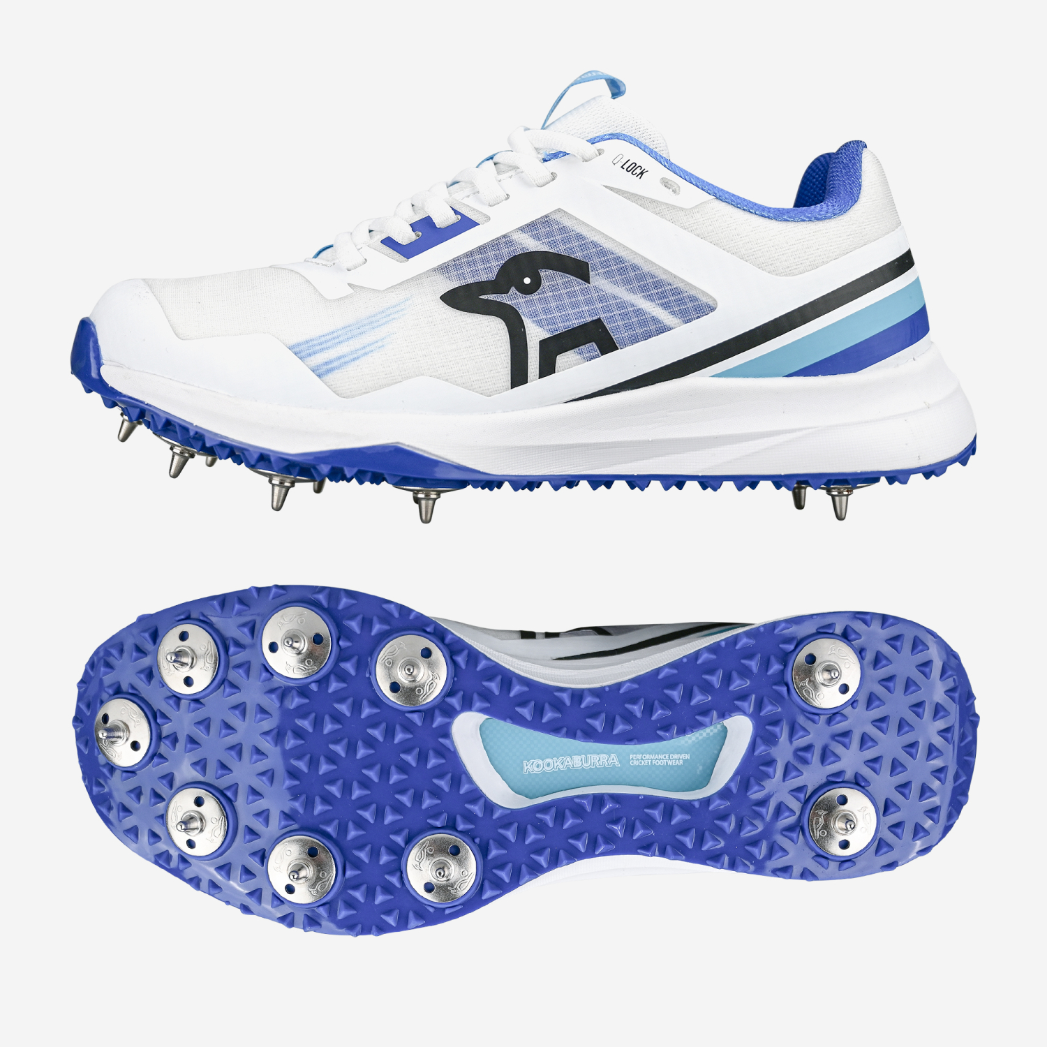 Kookaburra KC 2.0 Spike Cricket Shoe Blue & Sky 