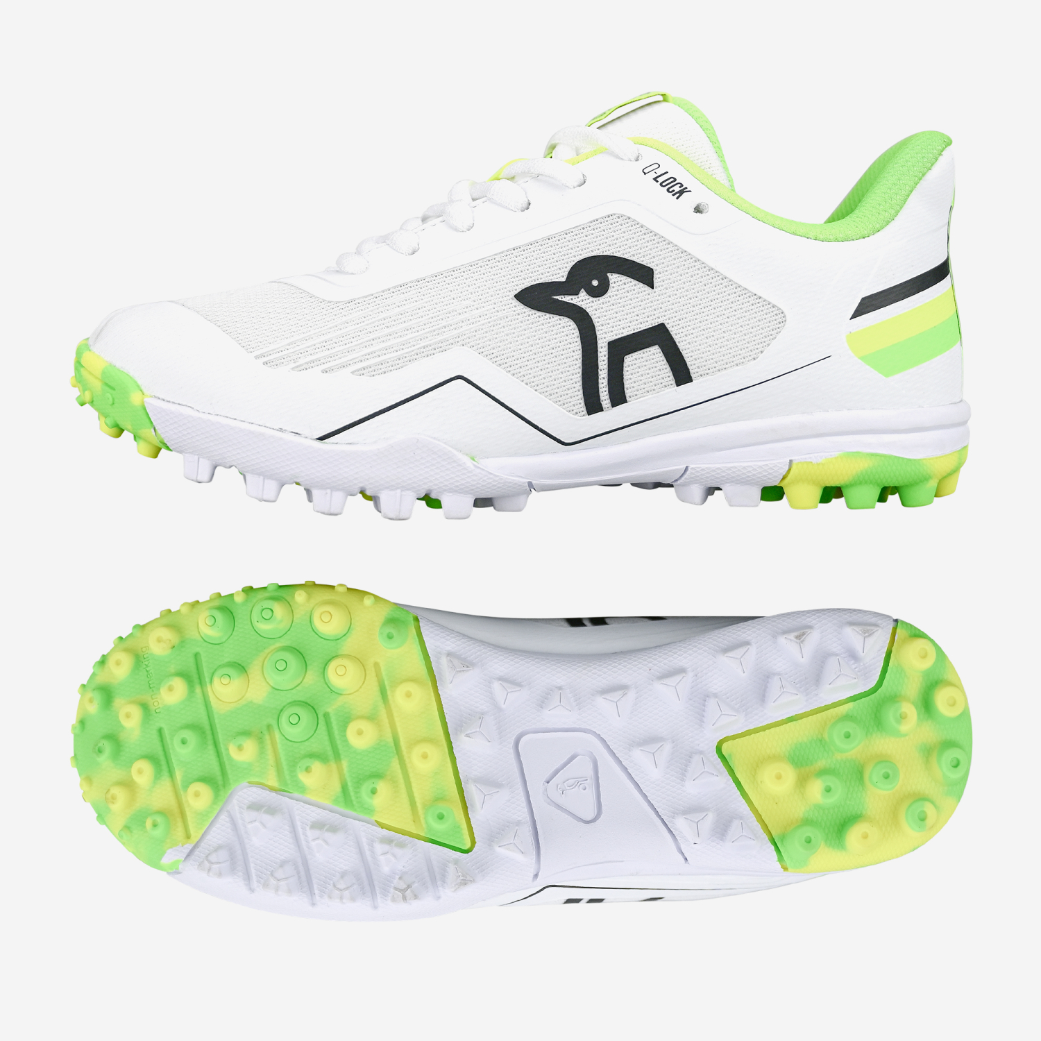 Kookaburra KC 5.0 Rubber Cricket Shoe Yellow & Green