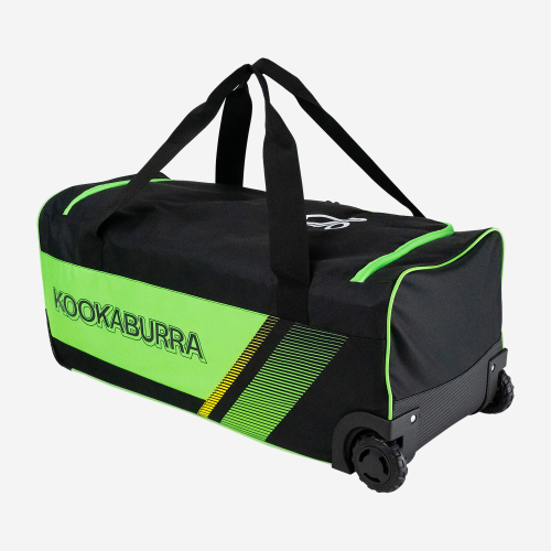 Kookaburra 9500 Wheelie Cricket bag Black & Green