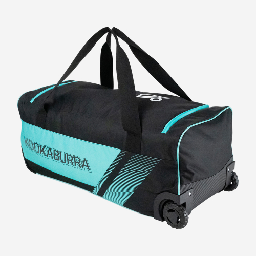 Kookaburra 9500 Wheelie Cricket bag Black & Teal