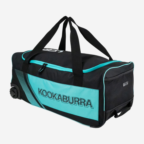 Kookaburra 9500 Wheelie Cricket bag Black & Teal