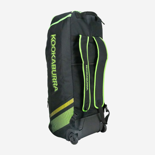 Kookaburra WD2000 Wheelie Duffel Cricket Bag Black & green