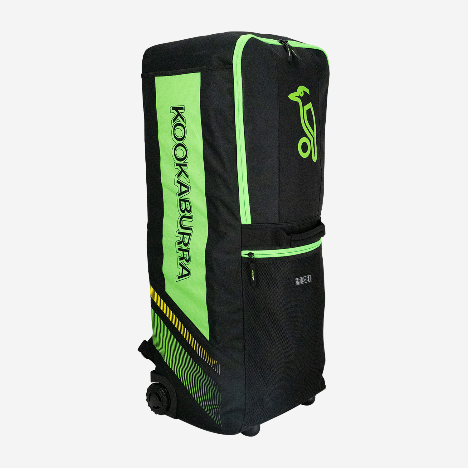 Kookaburra WD4000 Wheelie Duffel Cricket Bag Black & green