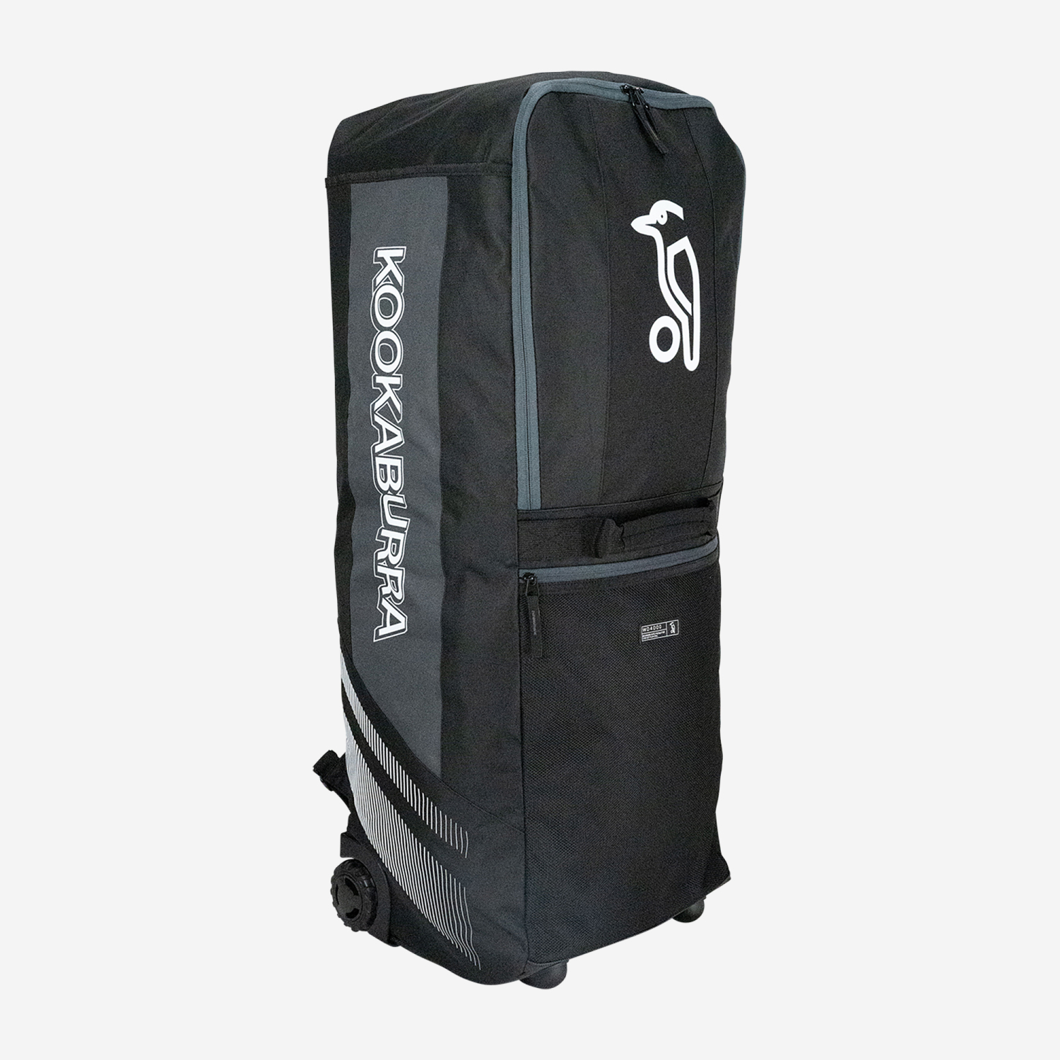 Kookaburra WD4000 Wheelie Duffel Cricket Bag Black & Grey