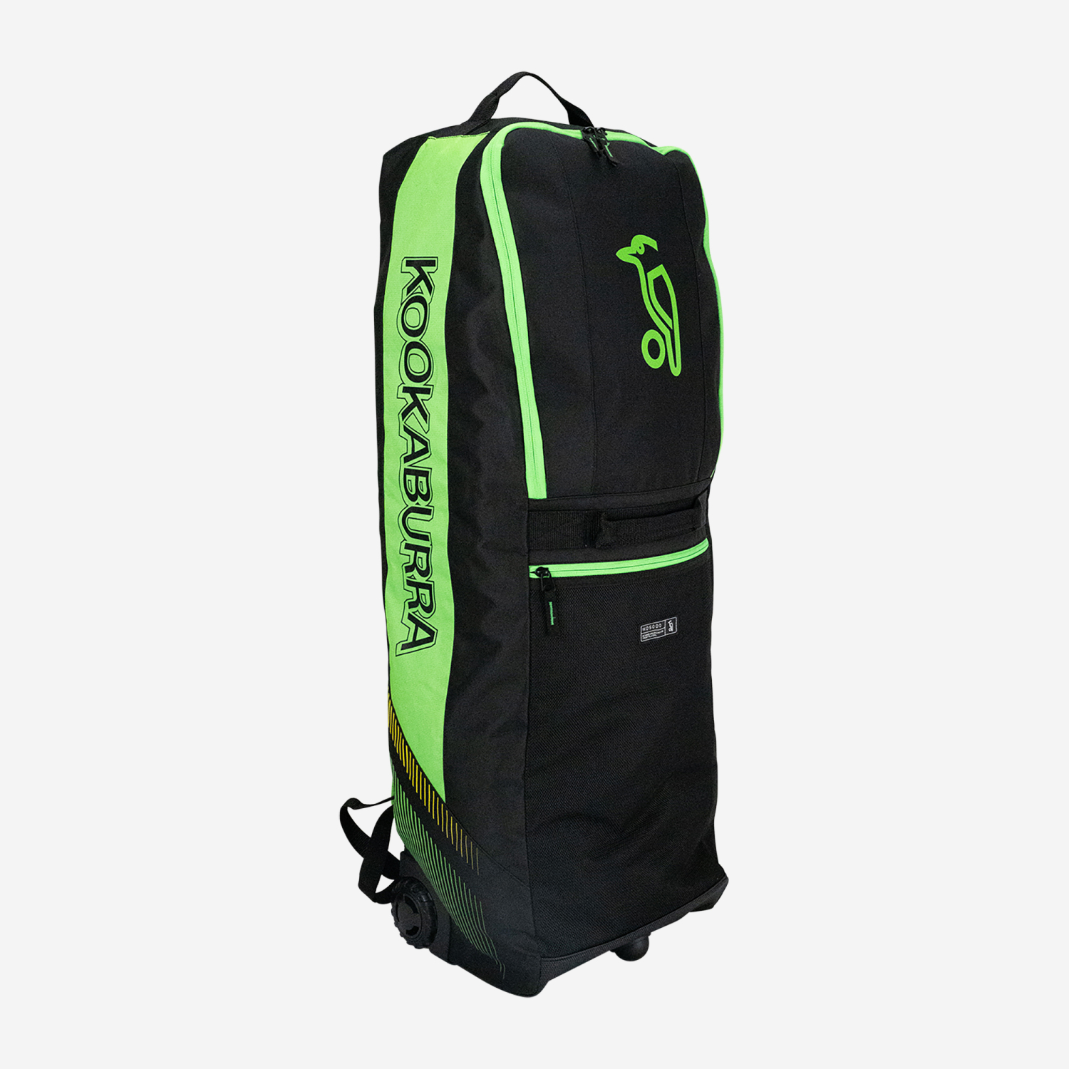 Kookaburra WD5000 Wheelie Duffel Cricket Bag Black & gREEN