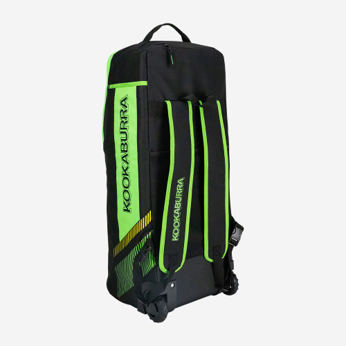 Kookaburra WD6000 Wheelie Duffel Cricket Bag Black & Green