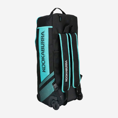 Kookaburra WD6000 Wheelie Duffel Cricket Bag Black & Teal 